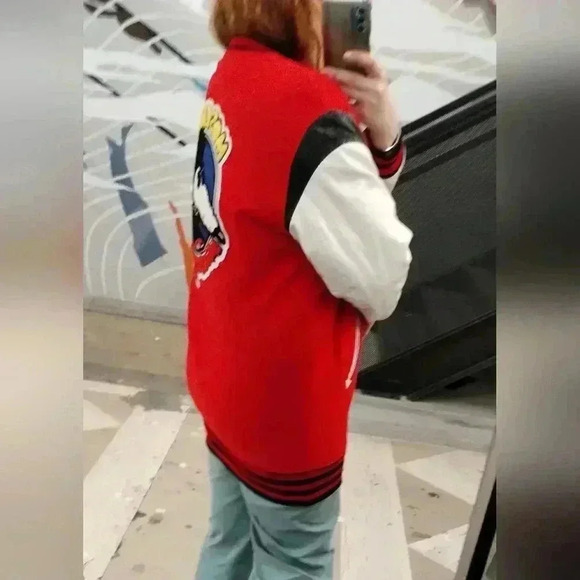 Moschino Mickey Rat Wool Blend Varsity Jacket US 8 excellent condition - Picture 9 of 9